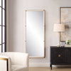 Cyprus White Dressing Mirror, Floor Mirror by Uttermost, 30.5" width x 72" height x 2.87" depth thumbnail 2