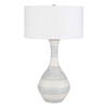 Potter Striped Ivory Blue Table Lamp, by Uttermost, 20" width x 32.5" height x 20" depth thumbnail 5