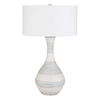Potter Striped Ivory Blue Table Lamp, by Uttermost, 20" width x 32.5" height x 20" depth thumbnail 5