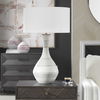 Potter Striped Ivory Blue Table Lamp, by Uttermost, 20" width x 32.5" height x 20" depth thumbnail 4