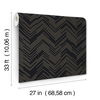 Polished Chevron Black & Gold Wallpaper thumbnail 10