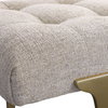 Imperial Upholstered Gray Bench, Benche by Uttermost, 48" width x 19" height x 16" depth thumbnail 6
