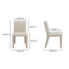 Monte Dining Chair Beige - Set Of Two, by Moe's Home, 19" width x 33" height x 23" depth thumbnail 10