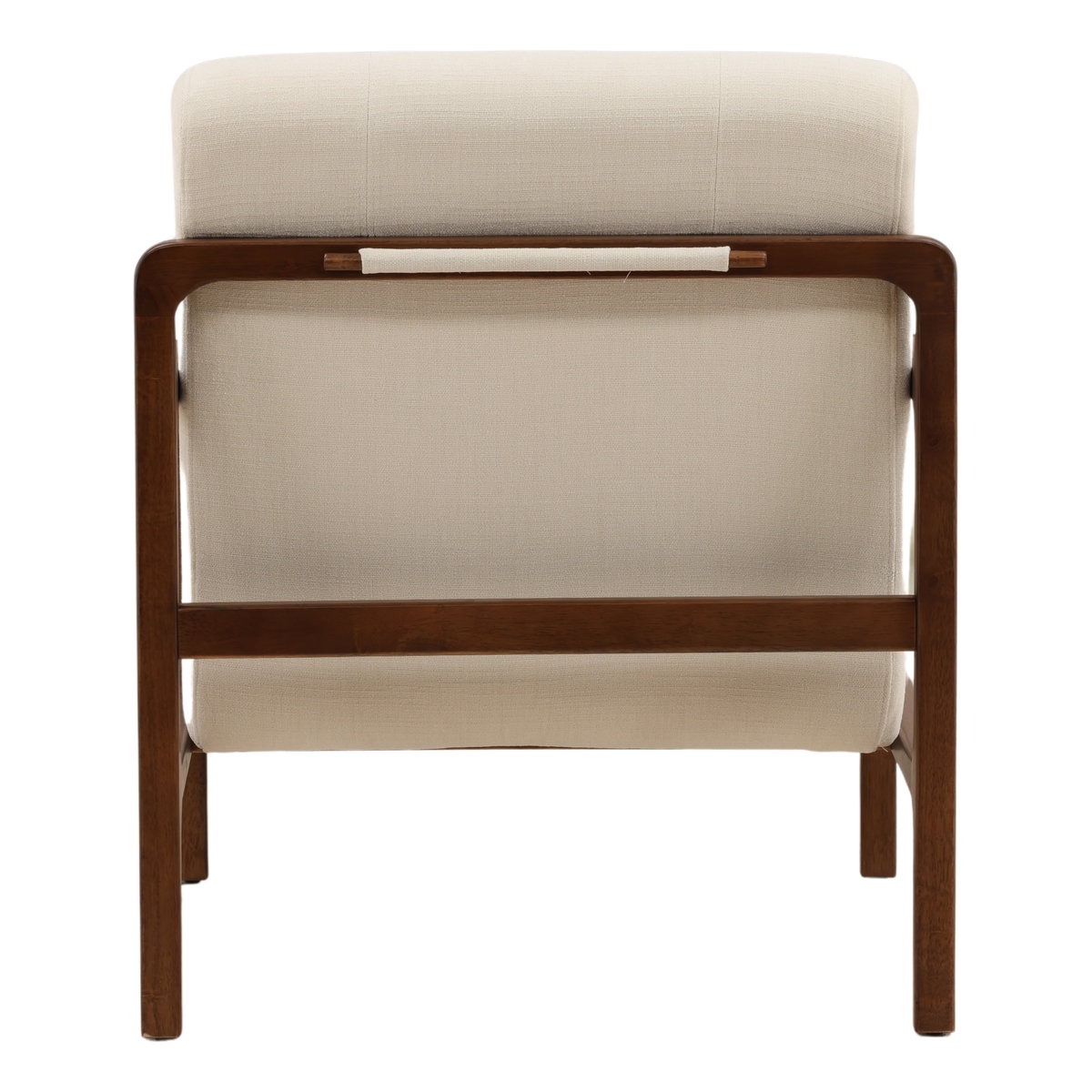 Jordi Occasional Chair Cream, Accent Chair by Dovetail, 29.5" width x 35.2" height x 39" depth View 4