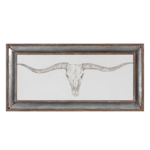 Western Skull Mount Print
