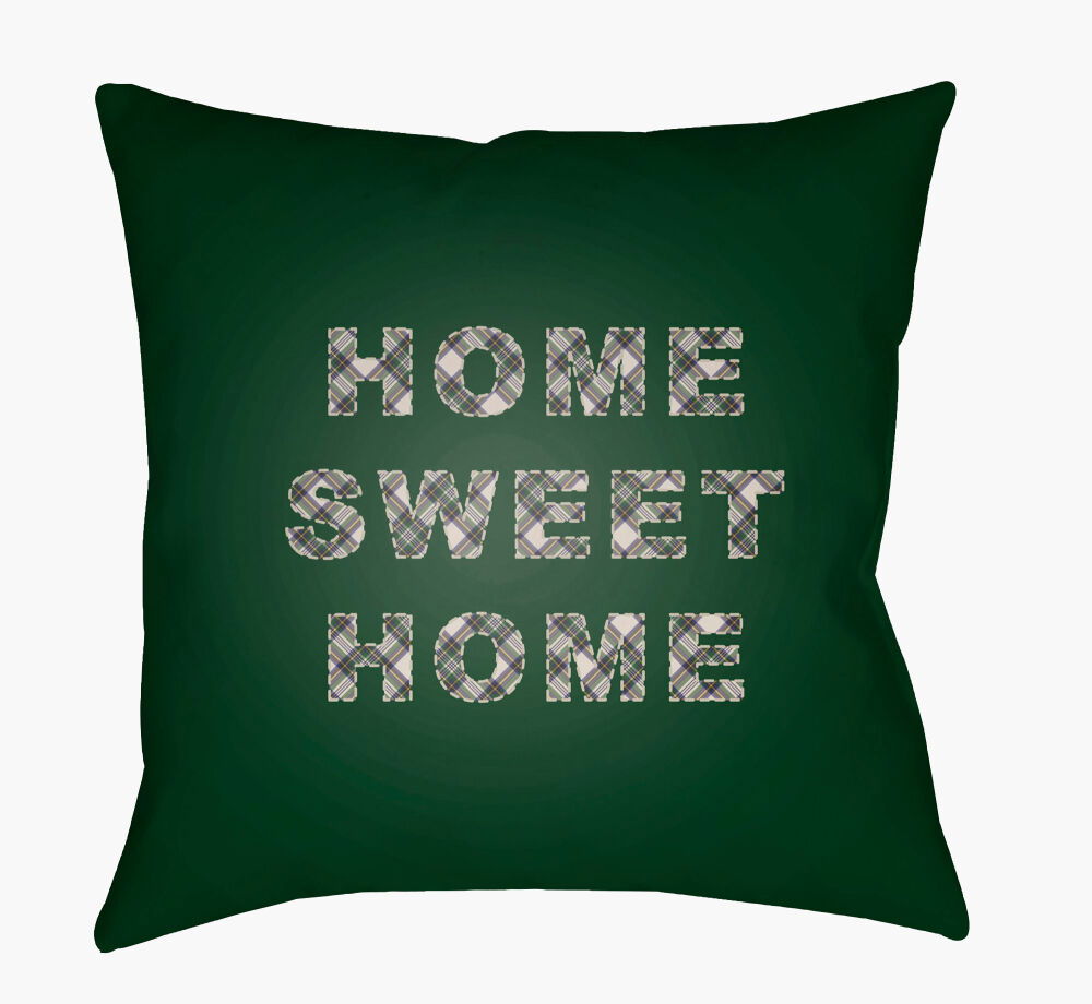 Home Sweet Home Accent Pillow, Decorative Pillow by Surya, 20" length x 20" width