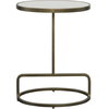 Jessenia White Marble Accent Table, Side & End Table by Uttermost, 18" width x 23" height x 12" depth thumbnail 1