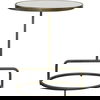 Jessenia White Marble Accent Table thumbnail 0