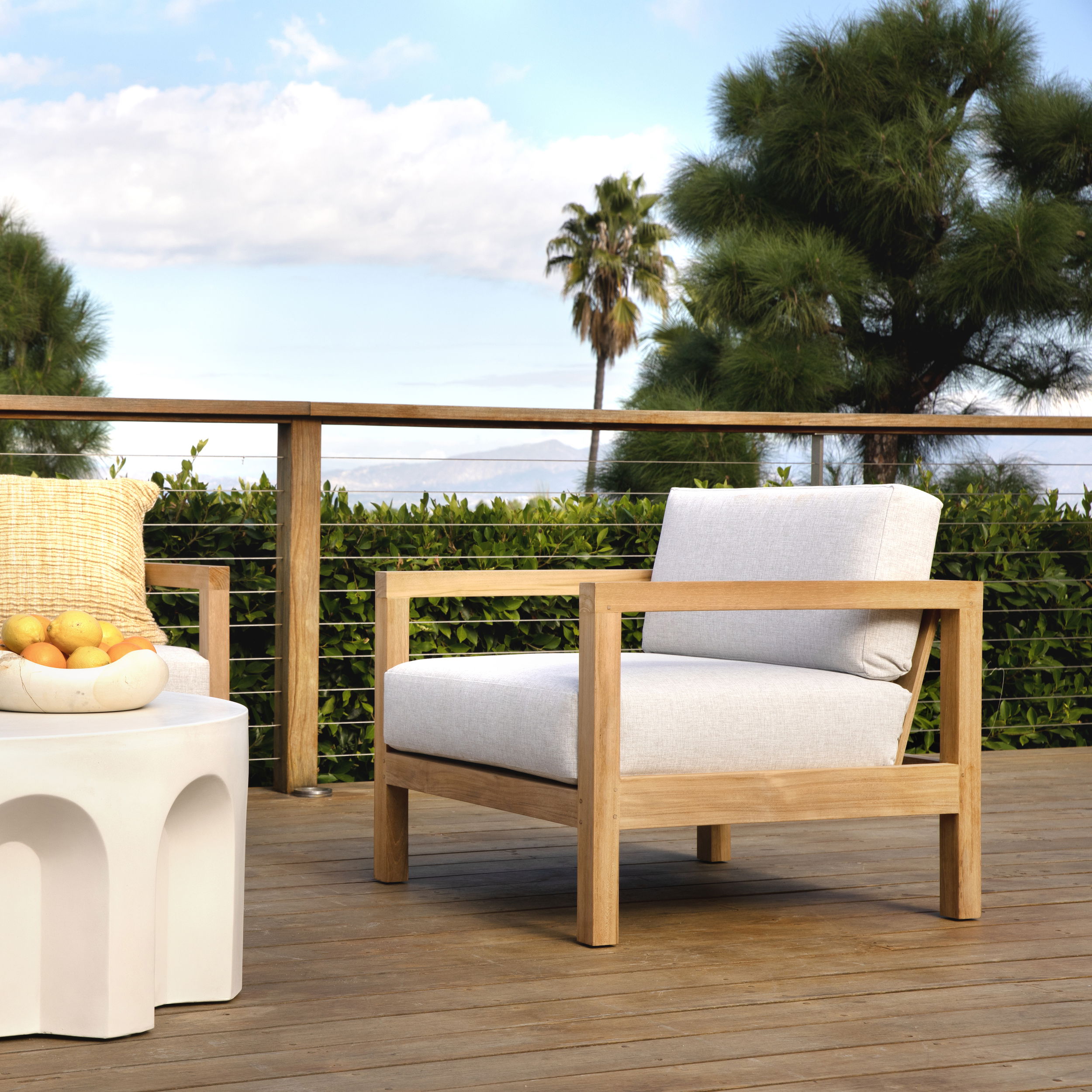 Boe Outdoor Occasional Chair Light Grey large image 