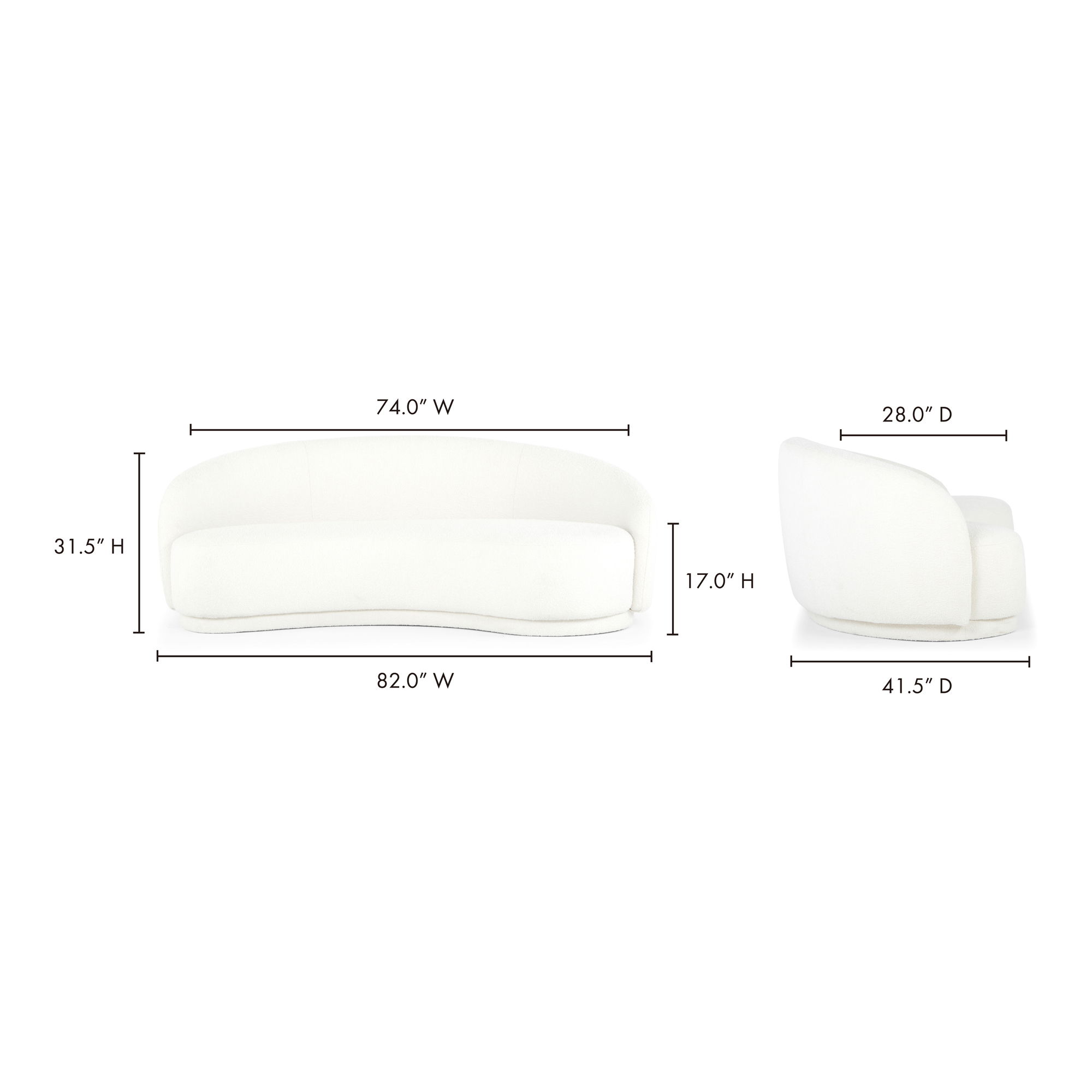 Excelsior Sofa Cream large image 