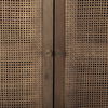 Grier Medium Brown Wood with Cane 2 Door Accent Cabinet thumbnail 8