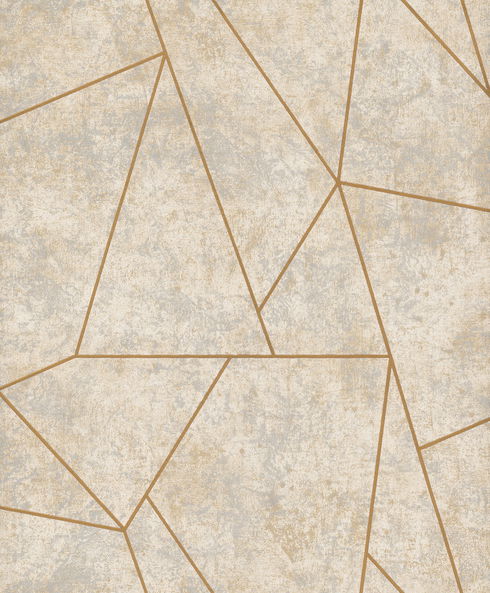 Nazca Neutral & Gold Wallpaper