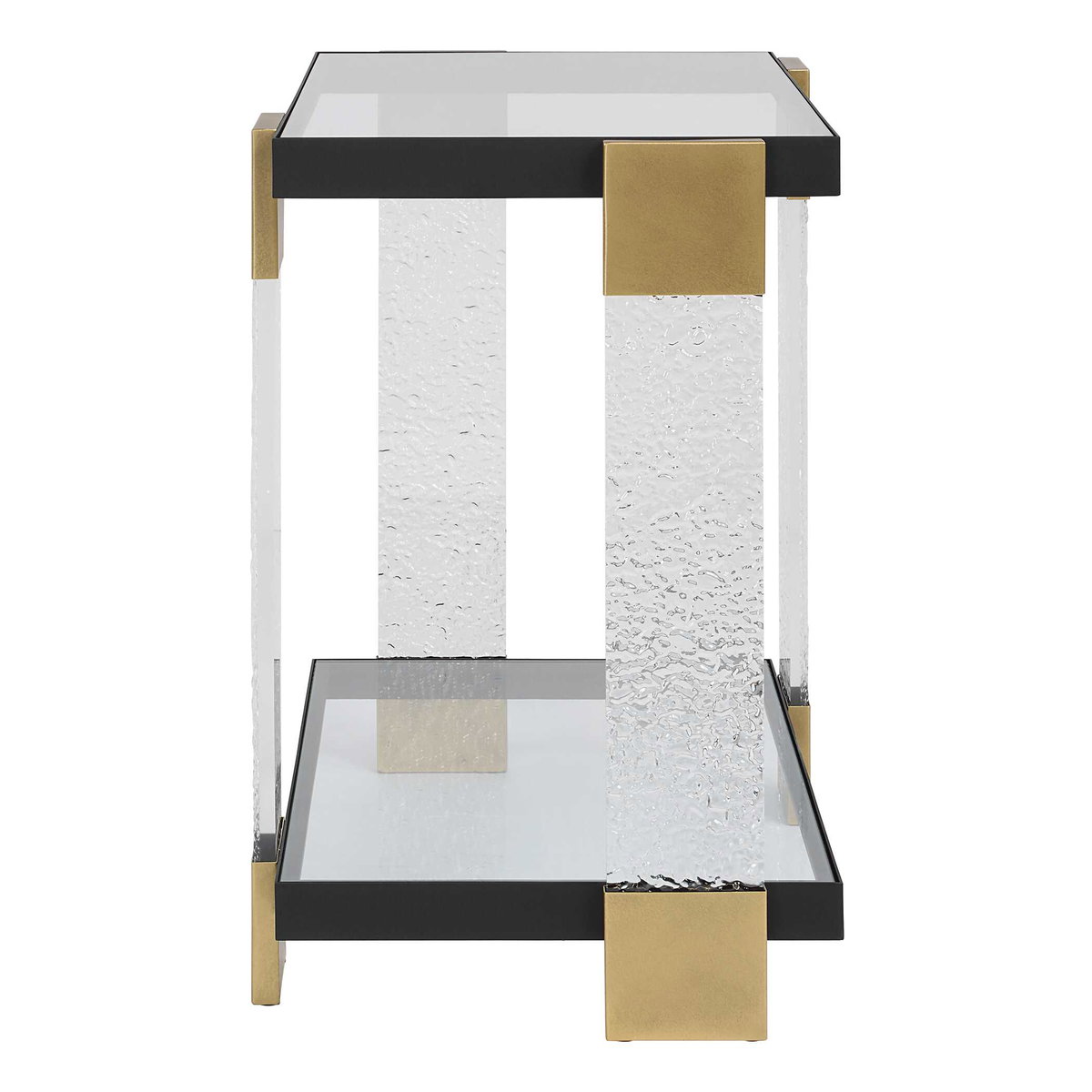 Bendena Modern Side Table, Side & End Table by Uttermost, 25" width x 24" height x 15.5" depth View 6