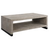 Bosk White Washed Coffee Table, by Uttermost, 53.87" width x 18.12" height x 29.87" depth thumbnail 5