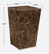Poe Marble Accent Table, Furniture by Uttermost, 14.12" width x 22.75" height x 14.12" depth thumbnail 3