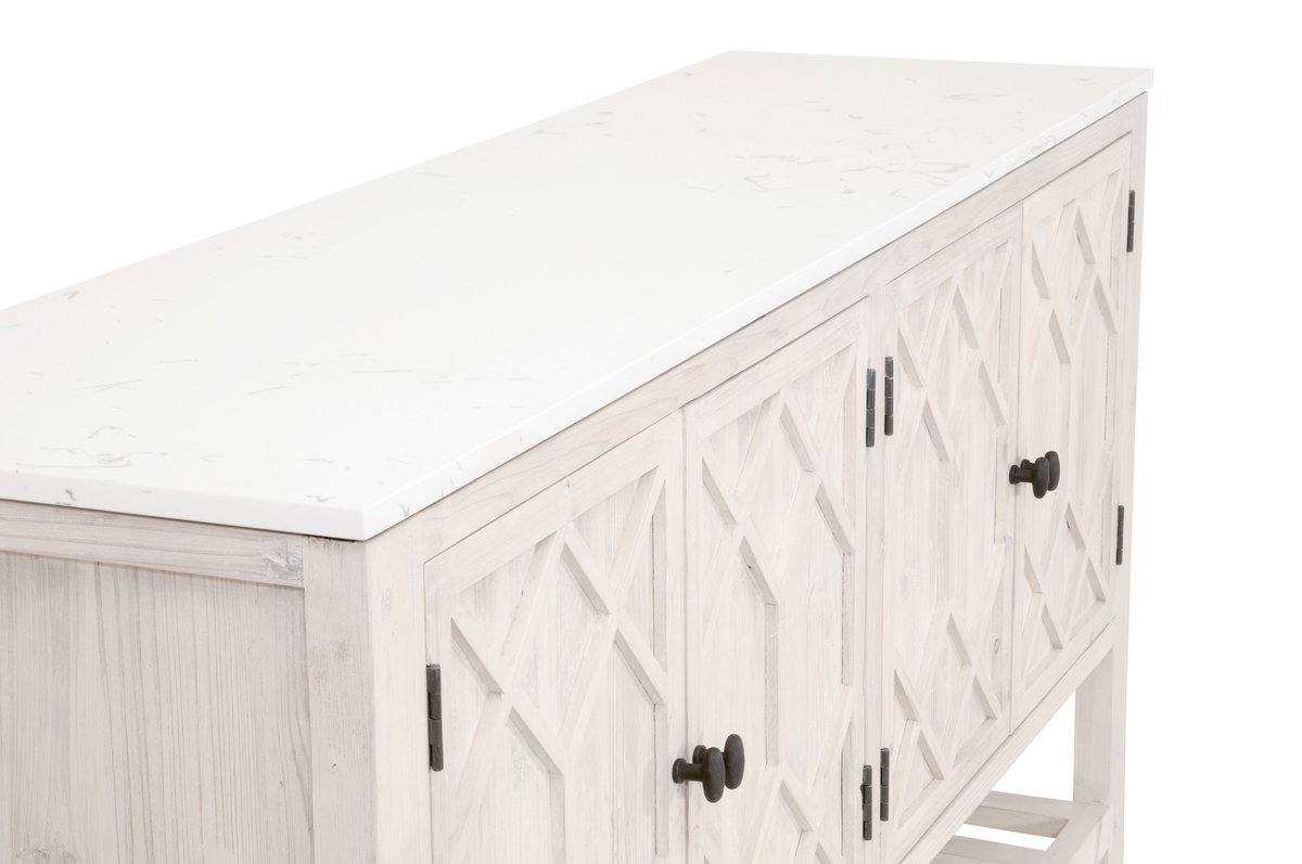 Willow Media Sideboard, Cabinets & Sideboard by Essentials for Living, 67" width x 35.75" height x 18.25" depth View 11