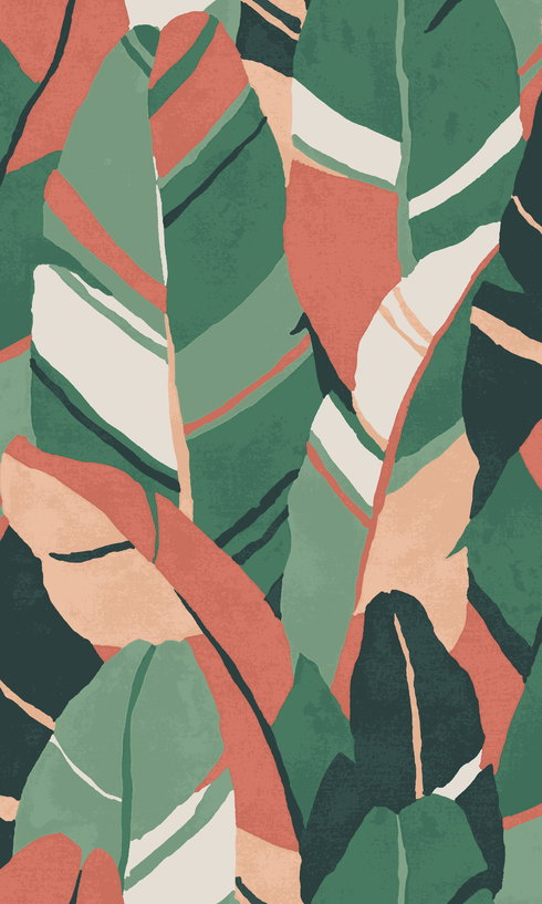 Hearts Of Palm Green Peel & Stick Wallpaper