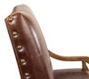 Italian Leather Settee, Seating by Sarreid, 45" length x 32" width x 47" height thumbnail 8