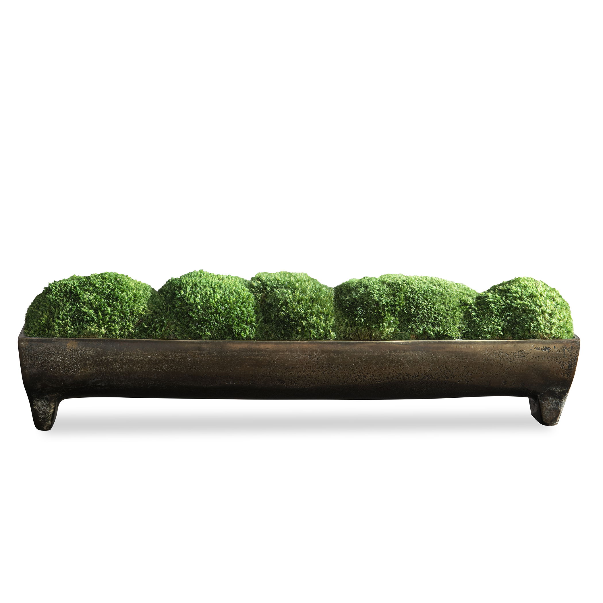 Canal Moss Small Centerpiece, Decorative by Uttermost, 17" width x 5" height x 3" depth View 1
