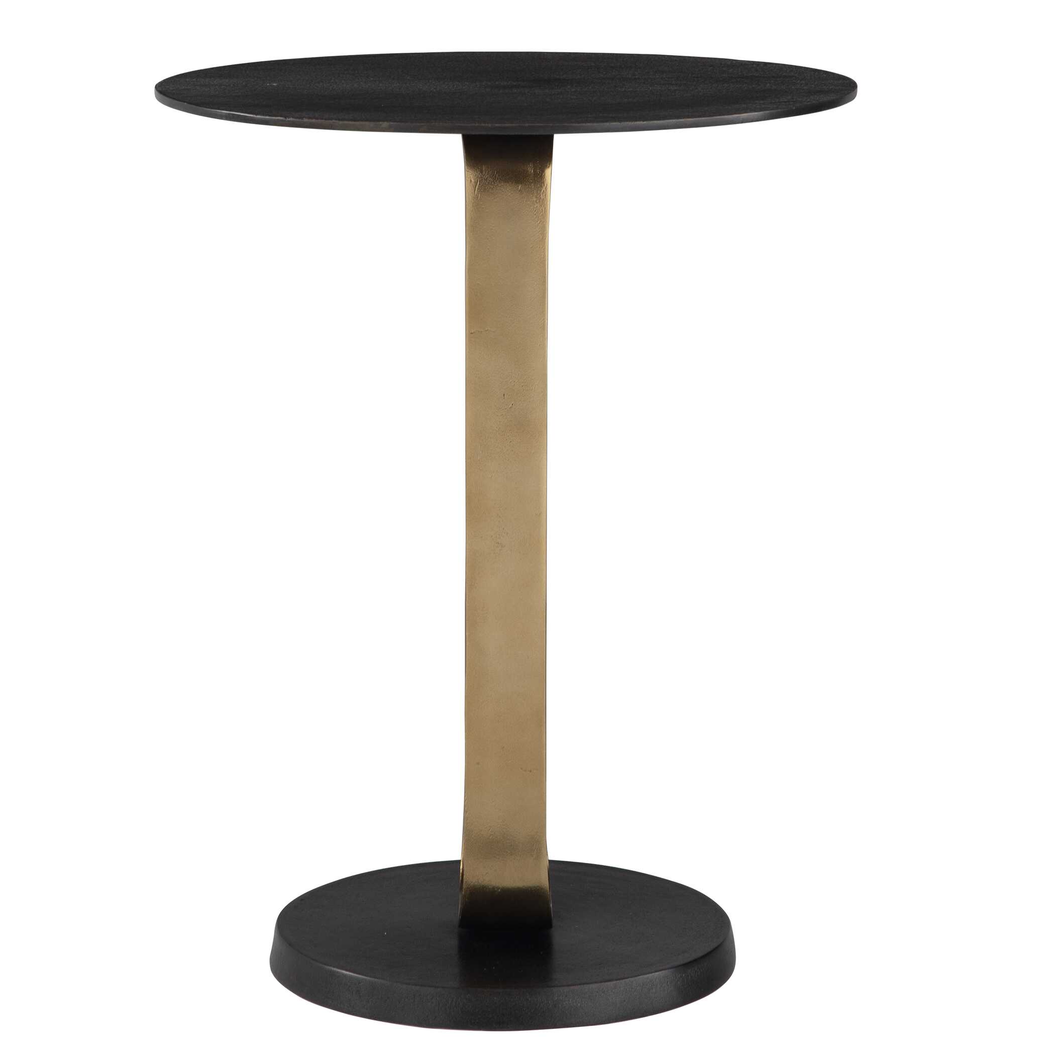 Aperture Brass Accent Table, Furniture by Uttermost, 17.3" width x 23" height x 17.3" depth View 6
