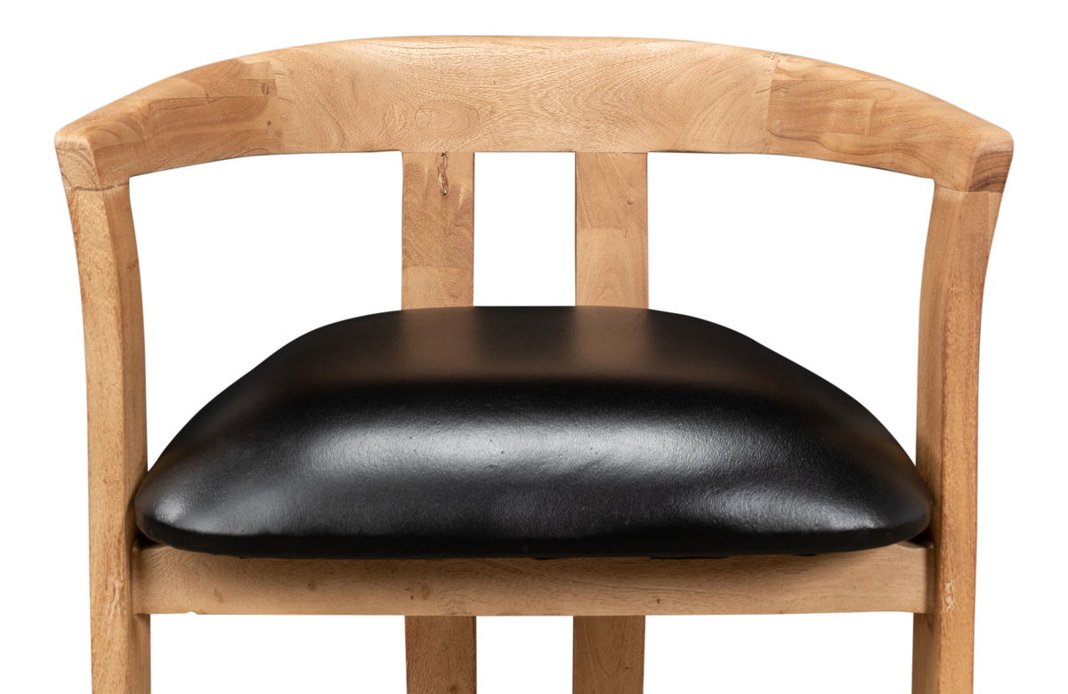 Rift Dining Chair, by Sarreid, 1'7" length x 1'11" width x 2'5" height View 12