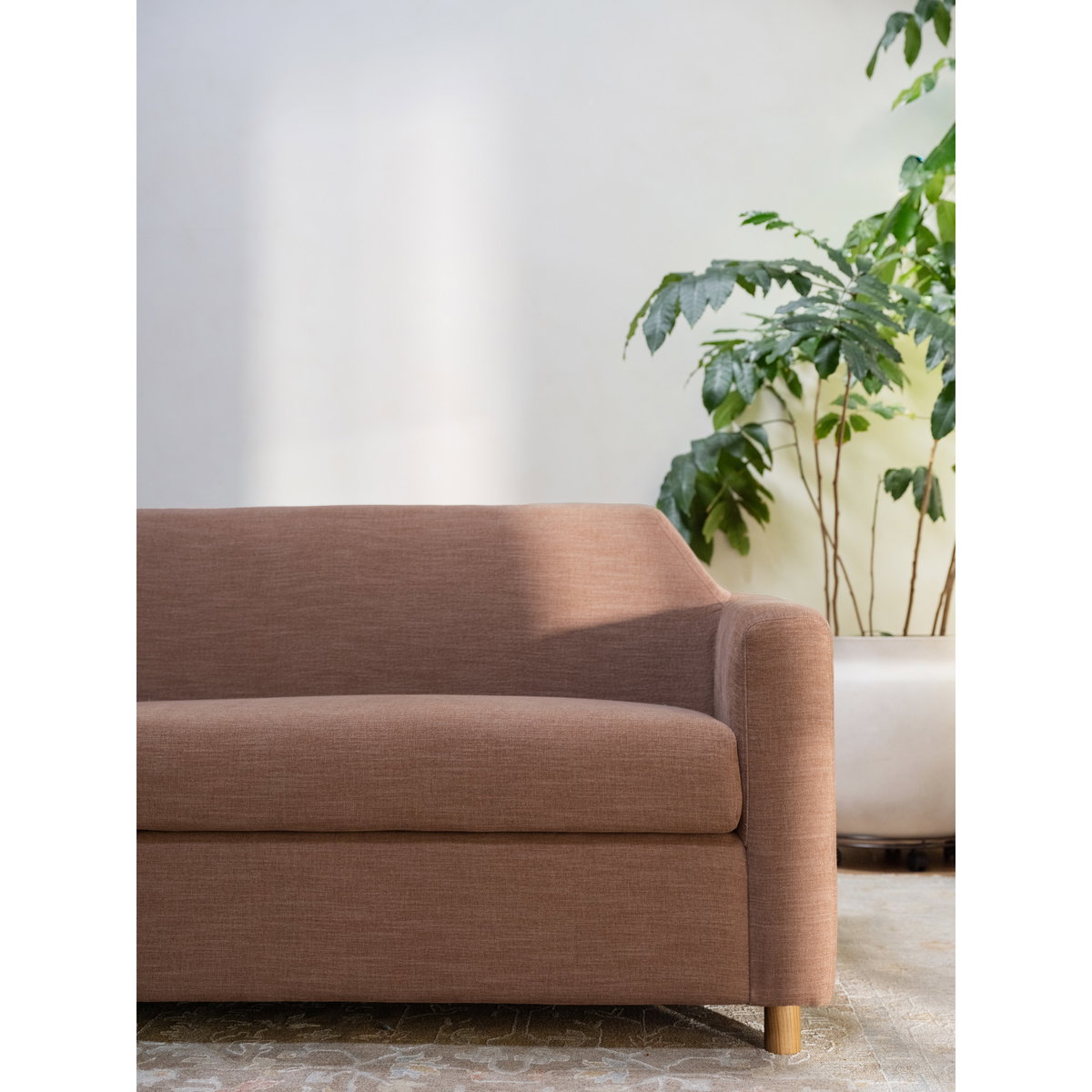 Finch Sofa Washed Pink, Sofas & Sectional by Moe's Home, 92" width x 31" height x 33" depth View 8