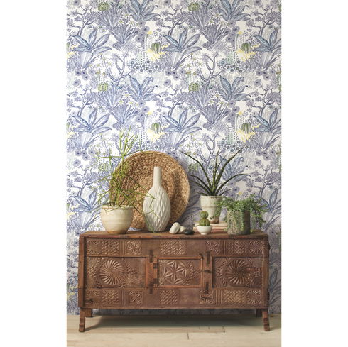 Flowering Desert Blue Wallpaper