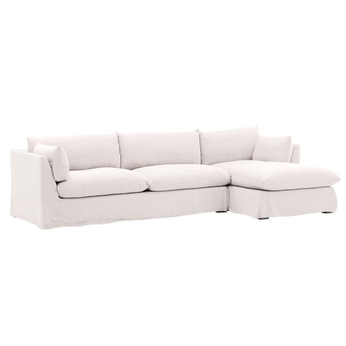 Otis 2 Piece Chaise Sectional Slipcover RAF Natural