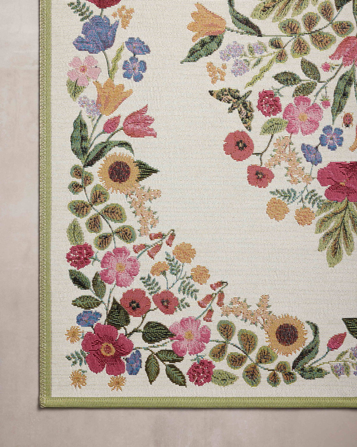 Rifle Paper Co. x Loloi Perennial Rug, 2'5" length x 3'11" width View 6