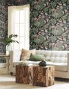 Lotus Pond Black & Pink Wallpaper 1 Lotus Pond Black & Pink Wallpaper thumbnail 1