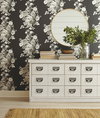 Magnolia Home Tea Rose Black & White Peel & Stick Wallpaper, by York Wall, 20' length x 1'8.5" width x 0.02" depth thumbnail 2