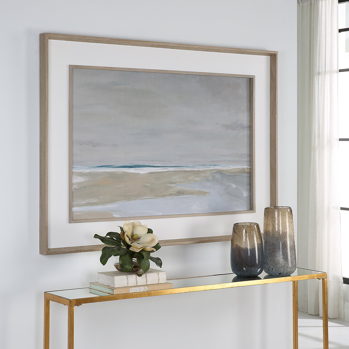 Oregon Coast Framed Print, Art by Uttermost, 56.37" width x 41.37" height x 2.5" depth View 2