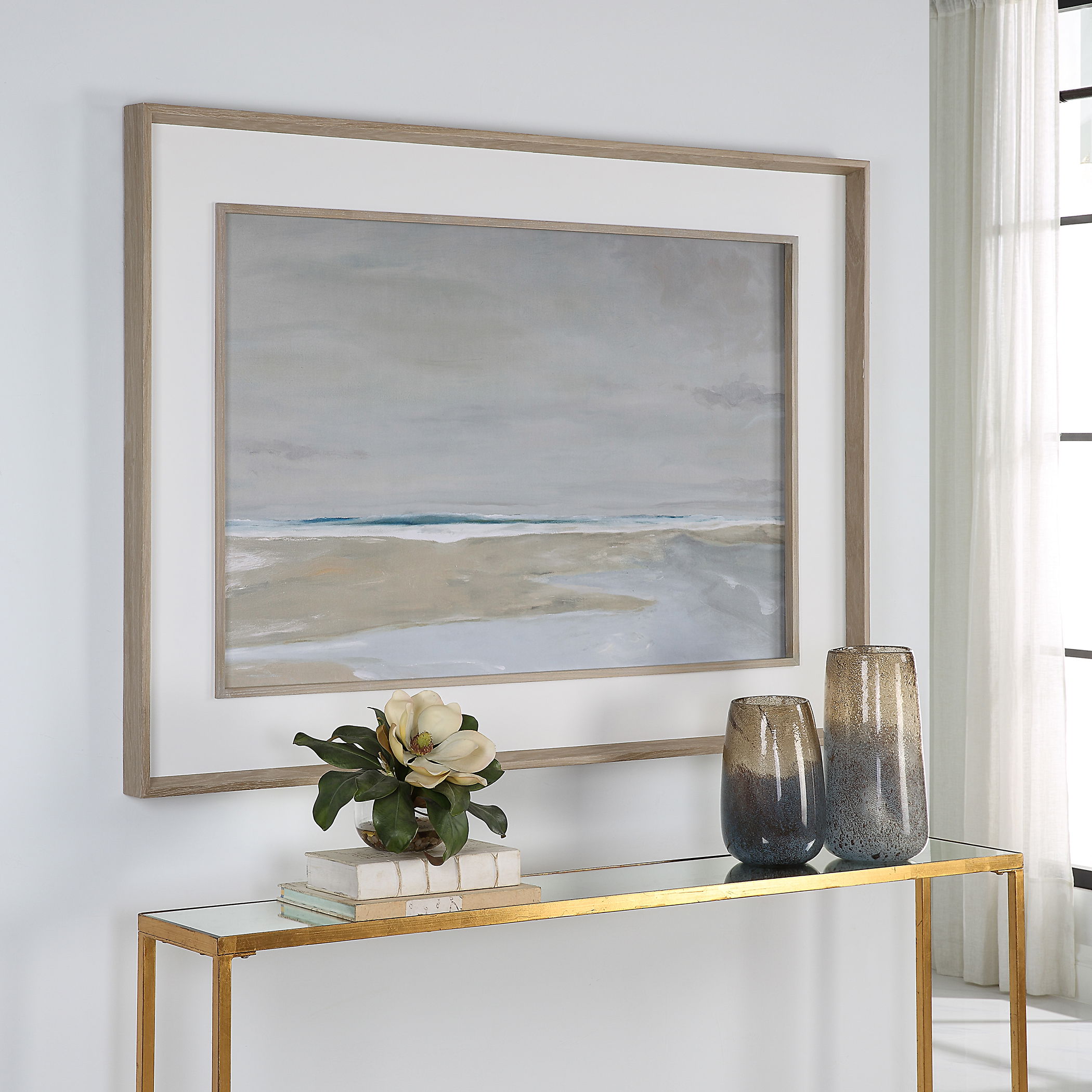 Oregon Coast Framed Print, Painting by Uttermost, 56.37" width x 41.37" height x 2.5" depth View 2