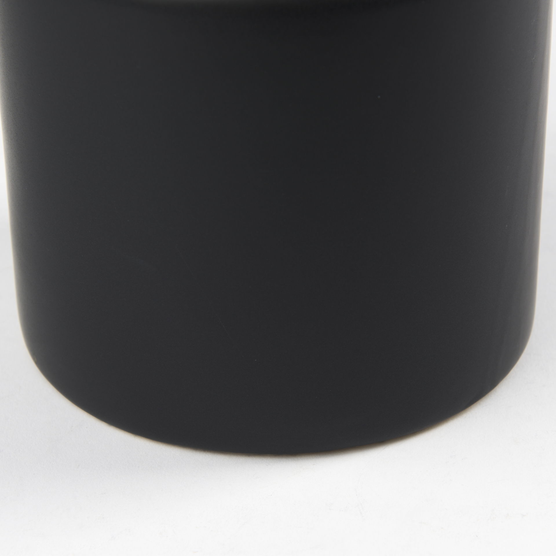 Burton 17.1H Large Matte Black Ceramic Jug Vase, Decorative Jar by Mercana, 6.1" length x 6.1" width x 15.55" height View 11
