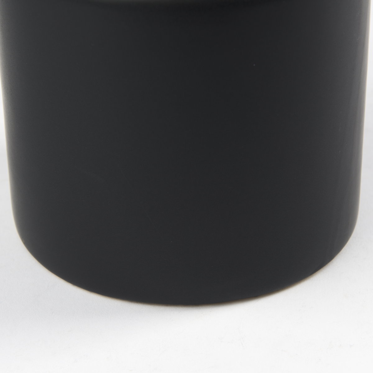 Burton 17.1H Large Matte Black Ceramic Jug Vase, Decorative Jar by Mercana, 6.1" length x 6.1" width x 15.55" height View 11