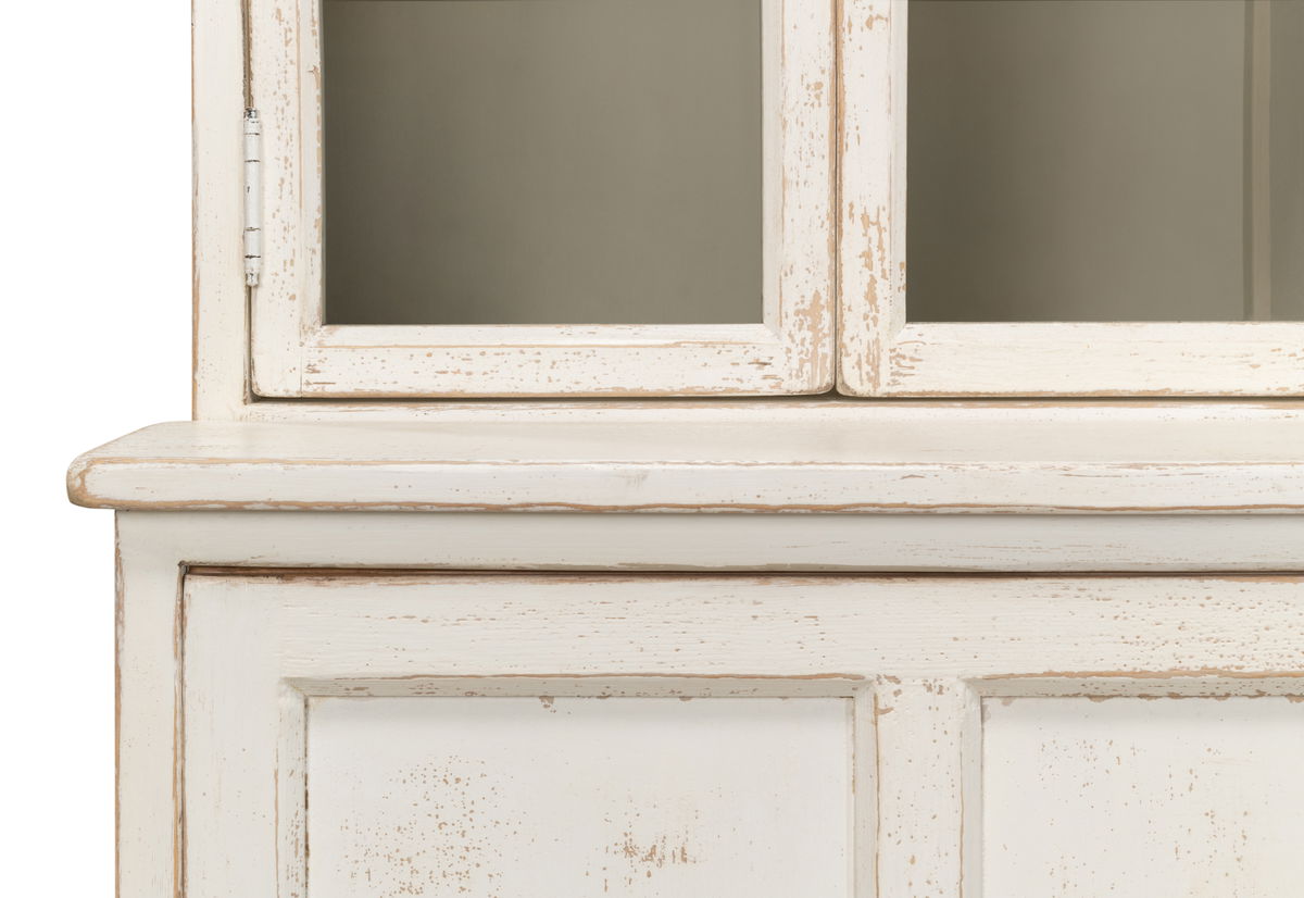 Glass Front Bookcase, by Sarreid, 1'10" length x 10'1" width x 8'10" height View 12