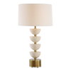 Hemisphere Travertine Table Lamp, by Uttermost, 1'5" width x 2'6.5" height x 1'5" depth thumbnail 1