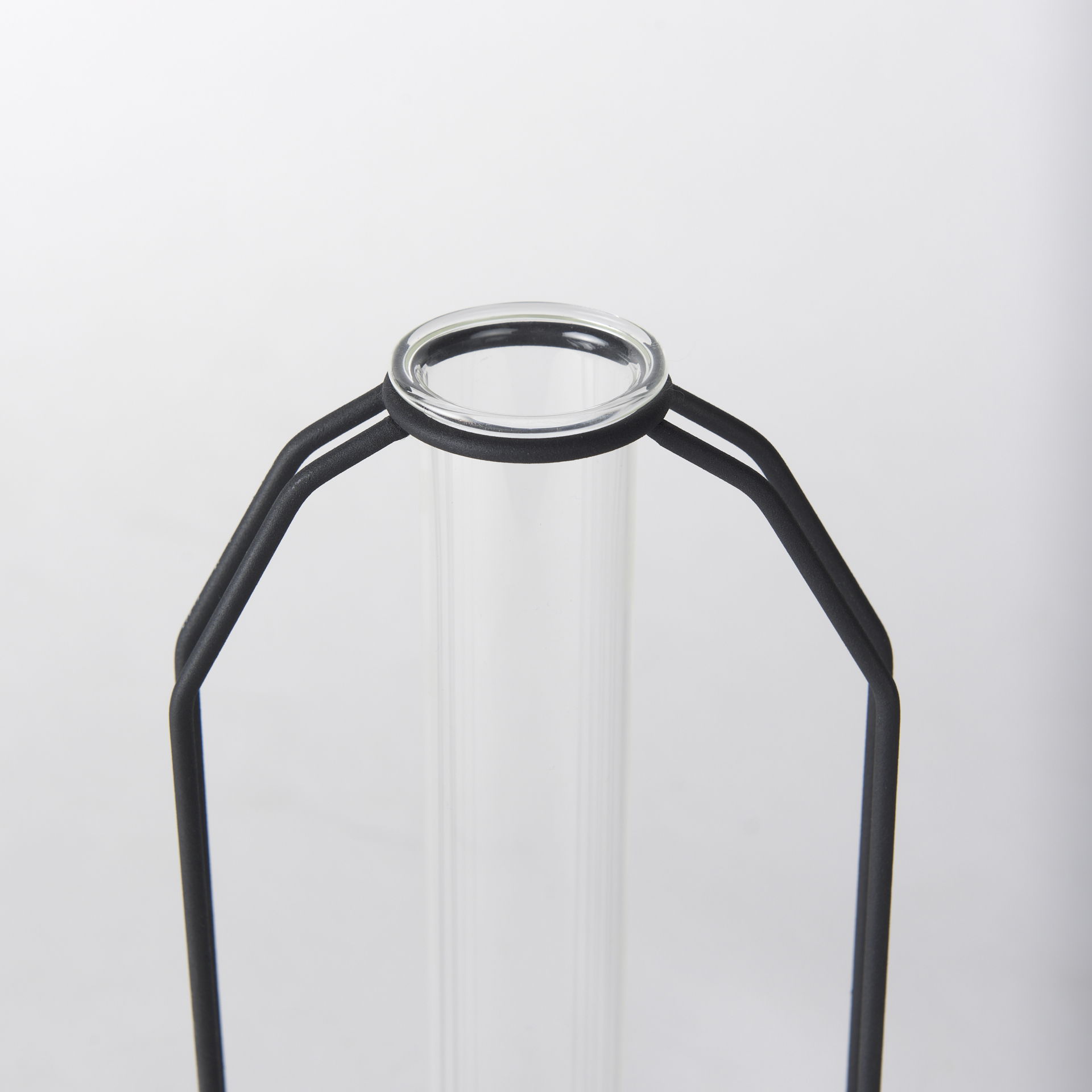 Aria 4.5L x 3.9W x 11.0H Metal and Glass Holder Object, Decorative Object by Mercana, 4.72" length x 3.94" width x 11.02" height View 8