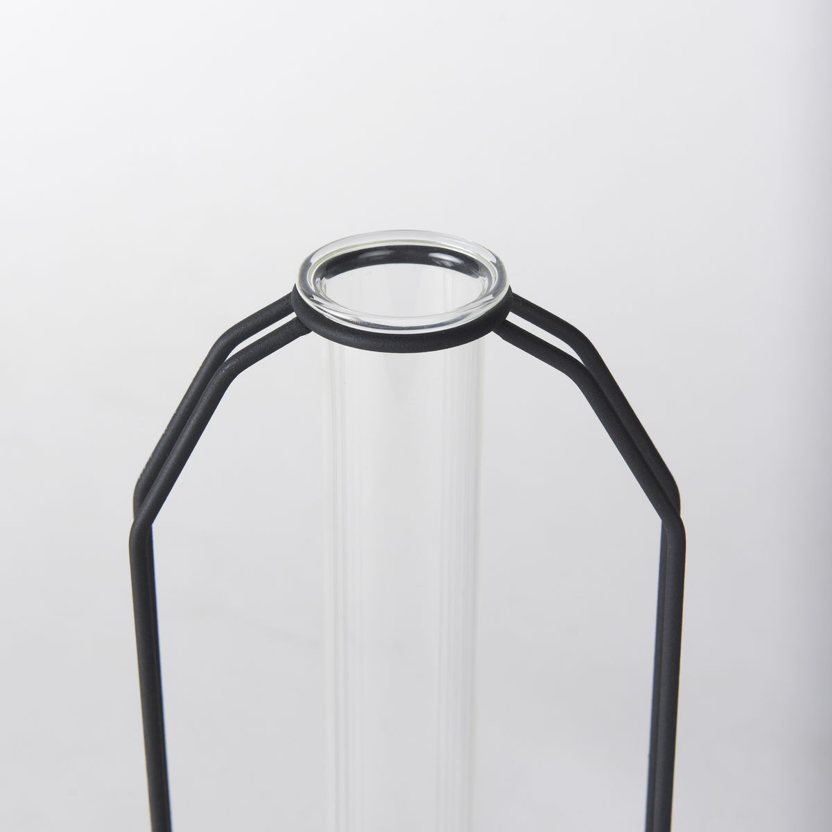 Aria 4.5L x 3.9W x 11.0H Metal and Glass Holder Object, Decorative Object by Mercana, 4.72" length x 3.94" width x 11.02" height View 8