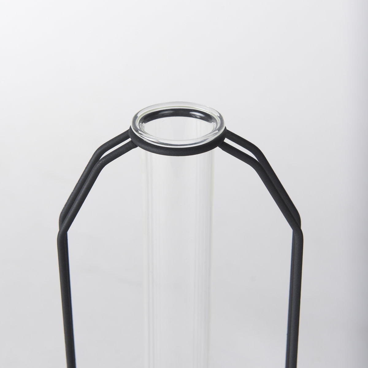 Aria 4.5L x 3.9W x 11.0H Metal and Glass Holder Object, Decorative Object by Mercana, 4.72" length x 3.94" width x 11.02" height View 8