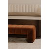 Verity Bench Warm Brown, Benche by Moe's Home, 60" width x 18" height x 20" depth thumbnail 6