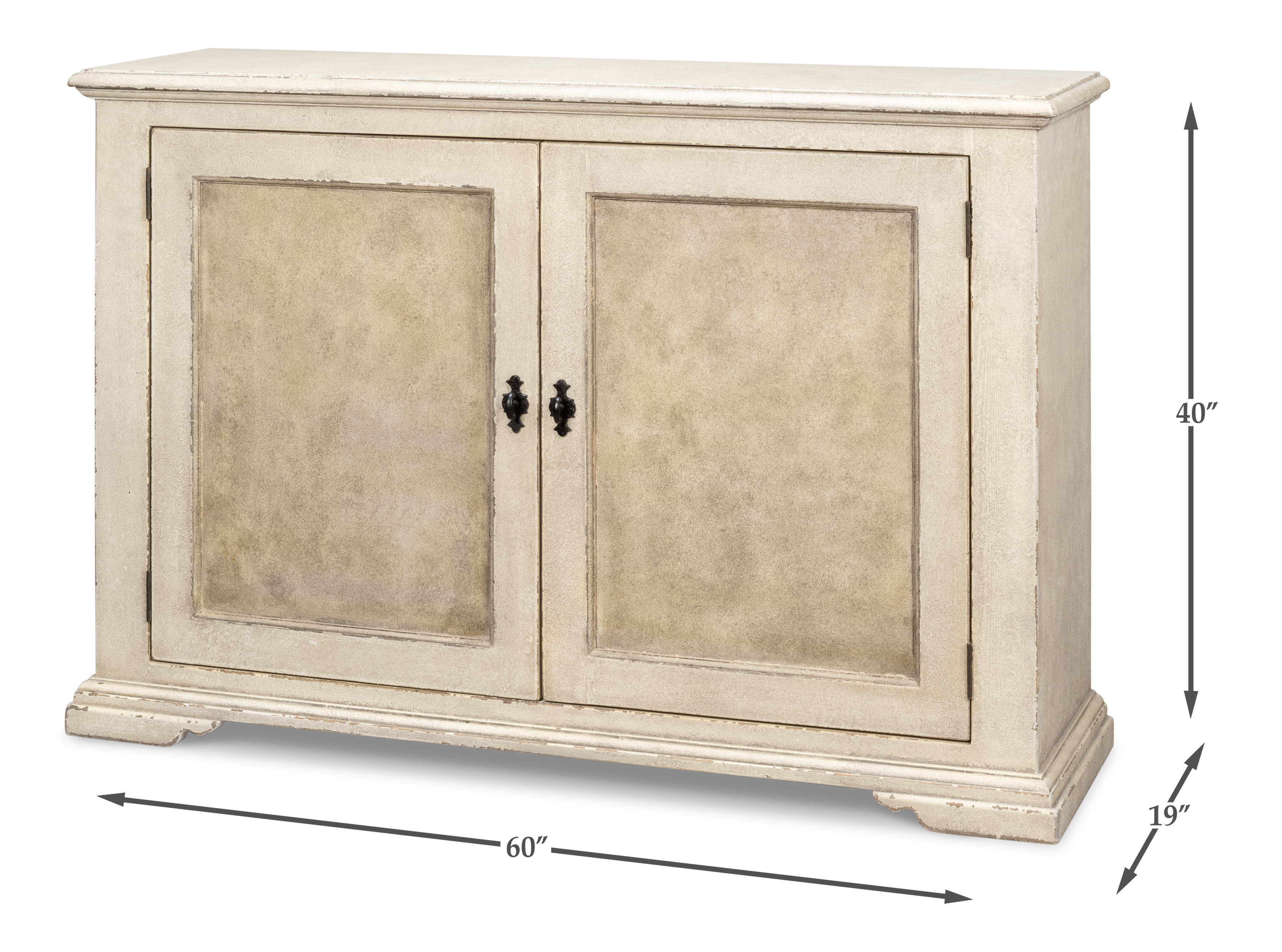 Foxmoor Sideboard, Cabinets & Sideboard by Sarreid, 60" length x 19" width x 40" height View 13