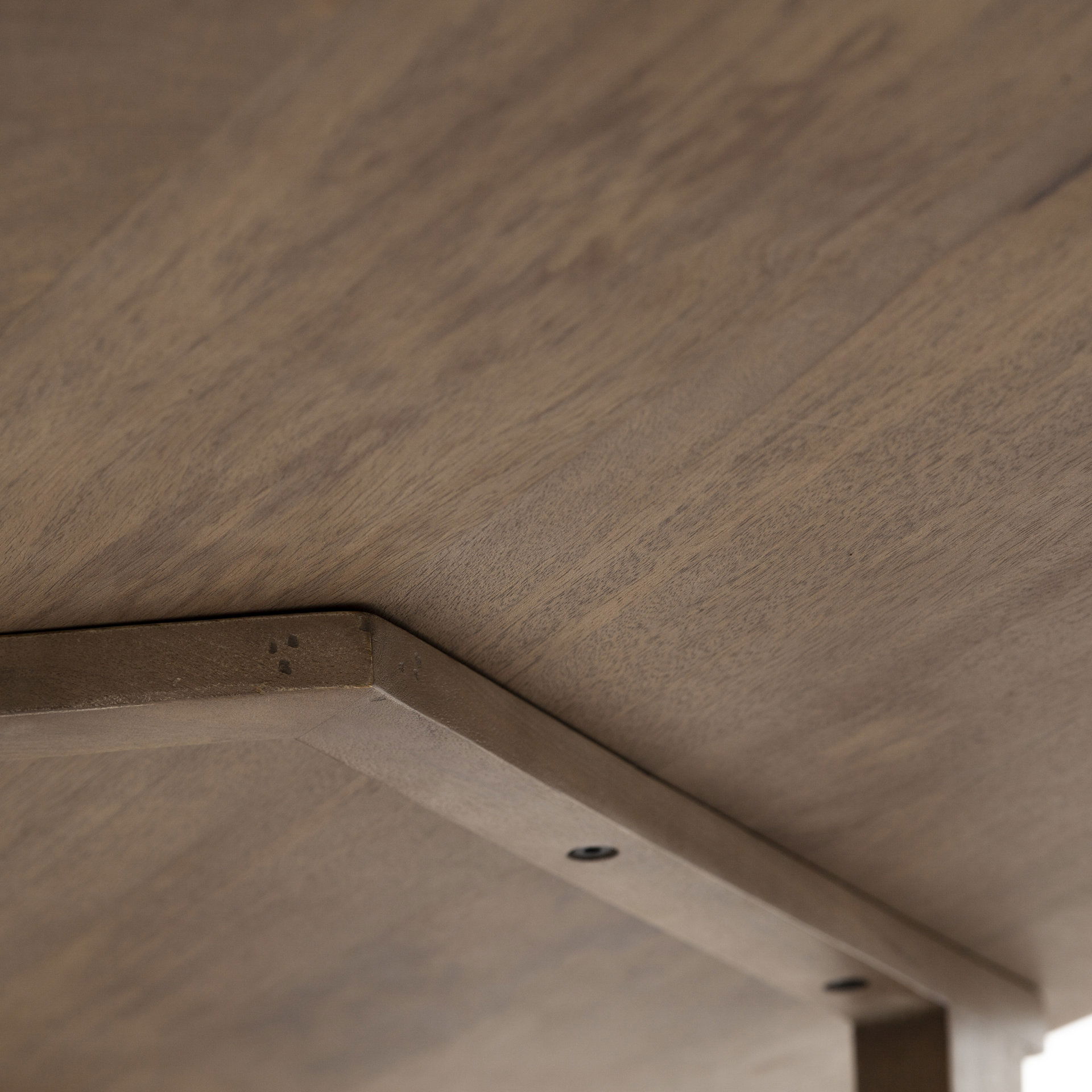 Denver 91.5x38 Rectangular Brown Solid Wood Top & Base Dining Table large image 