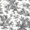 Campagne Toile Black & White Wallpaper, by York Wall, 33' length x 1'8.5" width x 0.02" depth thumbnail