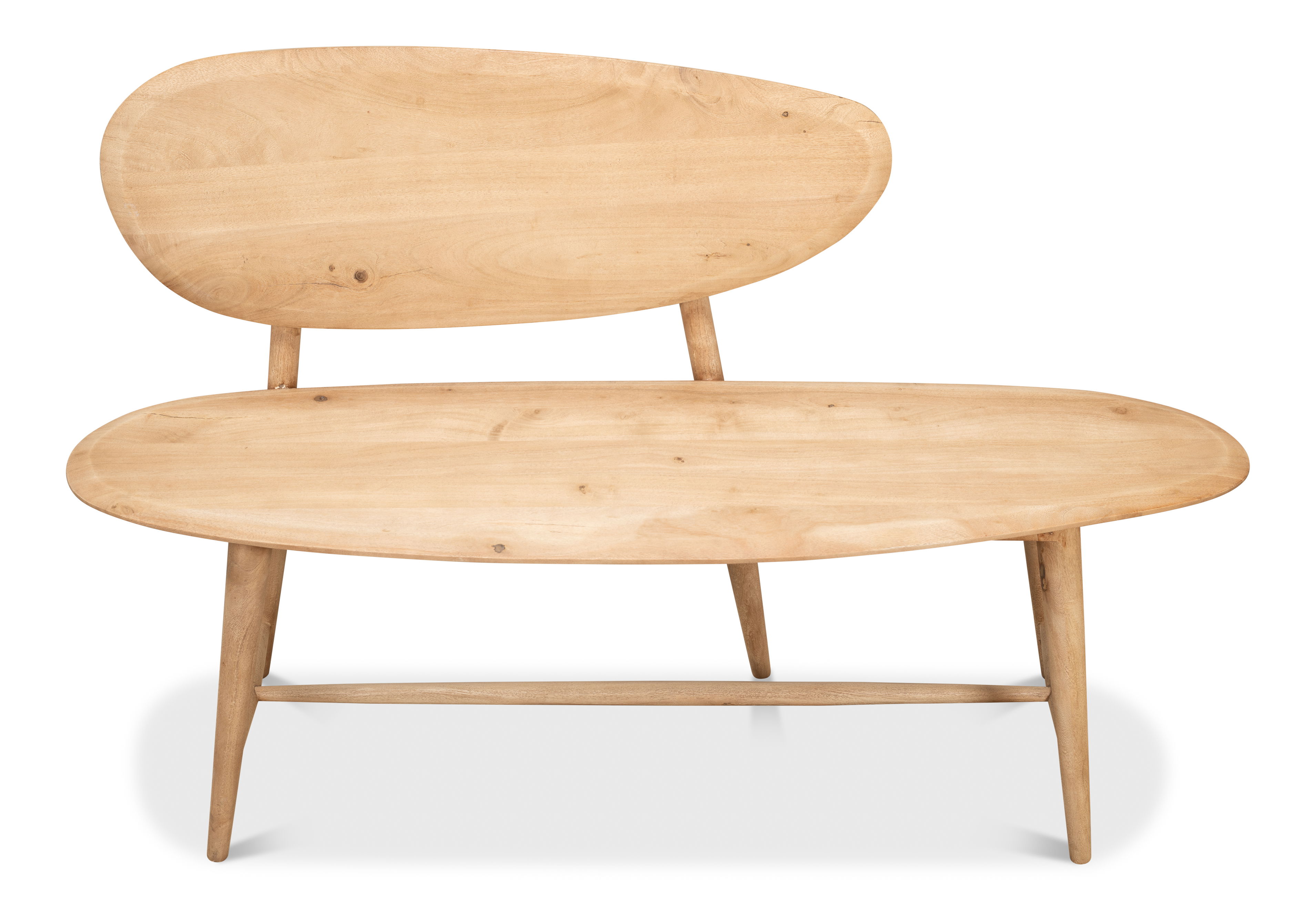 Pebble Bench (1 Back) Lionskin Finish large image 