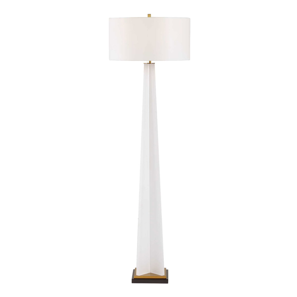 Rosin White Floor Lamp, by Uttermost, 1'8" width x 5'6.25" height x 1'8" depth View 7
