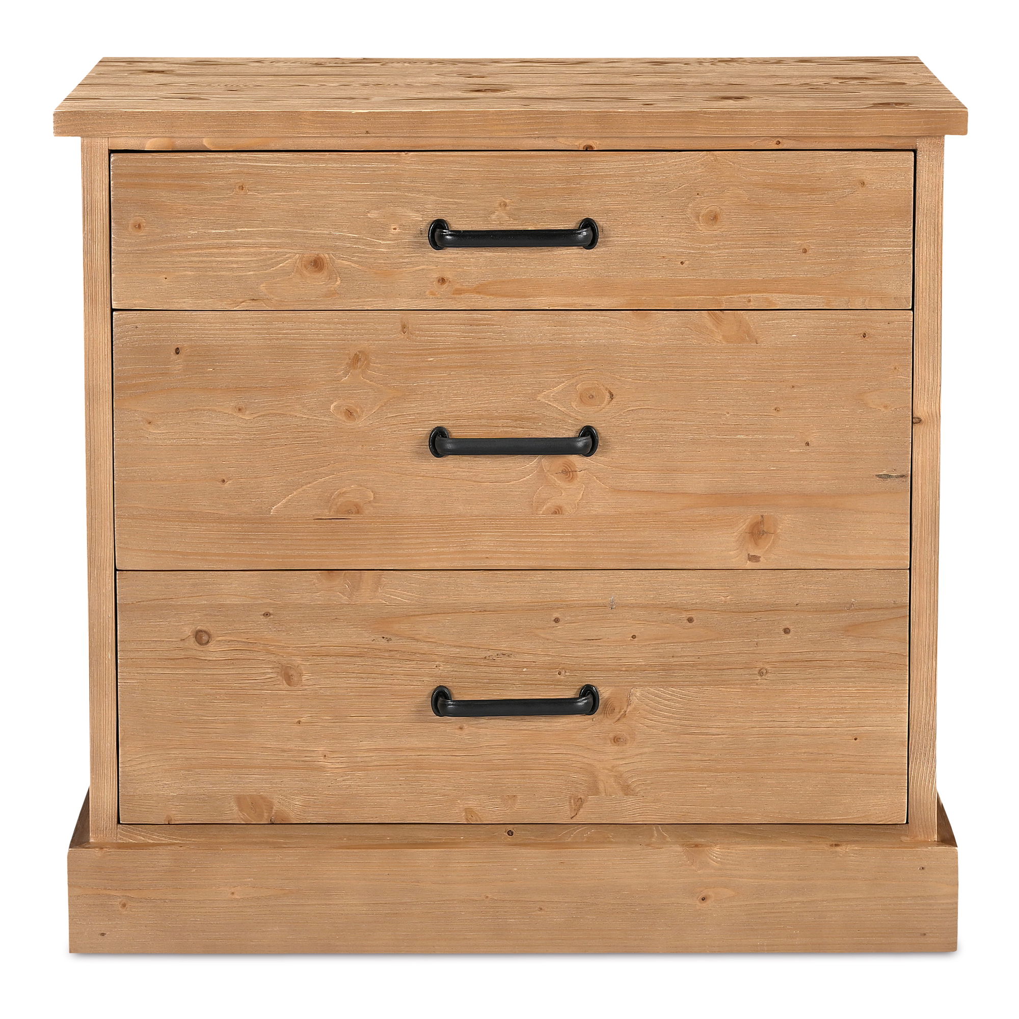 Tade 3 Drawer Nighstand Honey Pine large image 