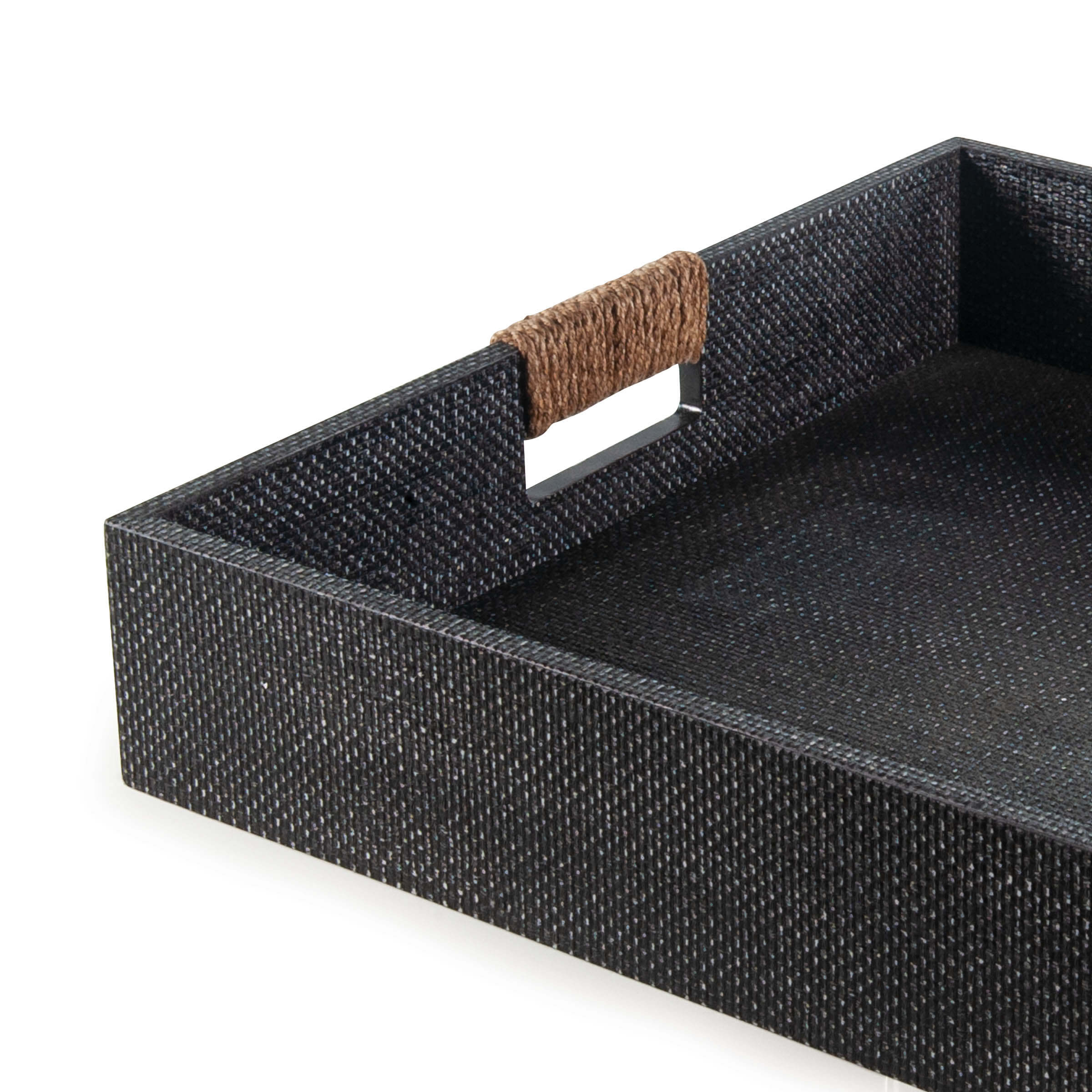 Logia Square Tray Large (Grey), Trays & Platter by Regina Andrew Detroit, 18" width x 3.5" height x 18" depth thumbnail 3