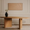 Louise Dining Table Natural, by Moe's Home, 86" width x 30" height x 46" depth thumbnail 8