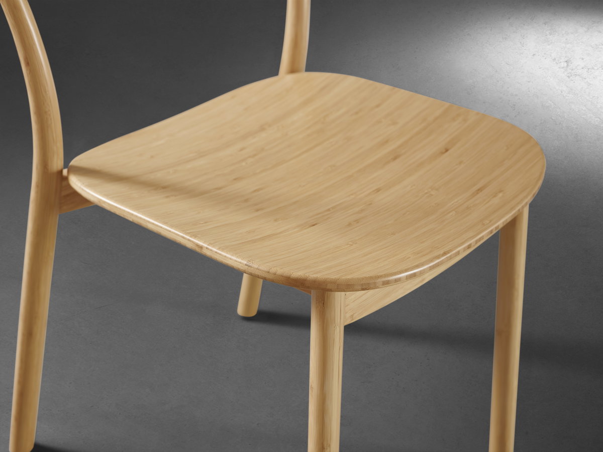 Hanna Dining Chair Bamboo Seat, Wheat (Set of 2), by Greenington, 18" length x 21.5" width x 30.75" height View 11